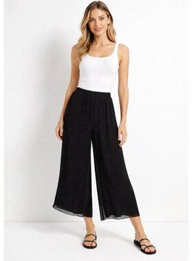 Cocktail Evening Pants Size Medium Vintage 80s Riazee Wide Leg *